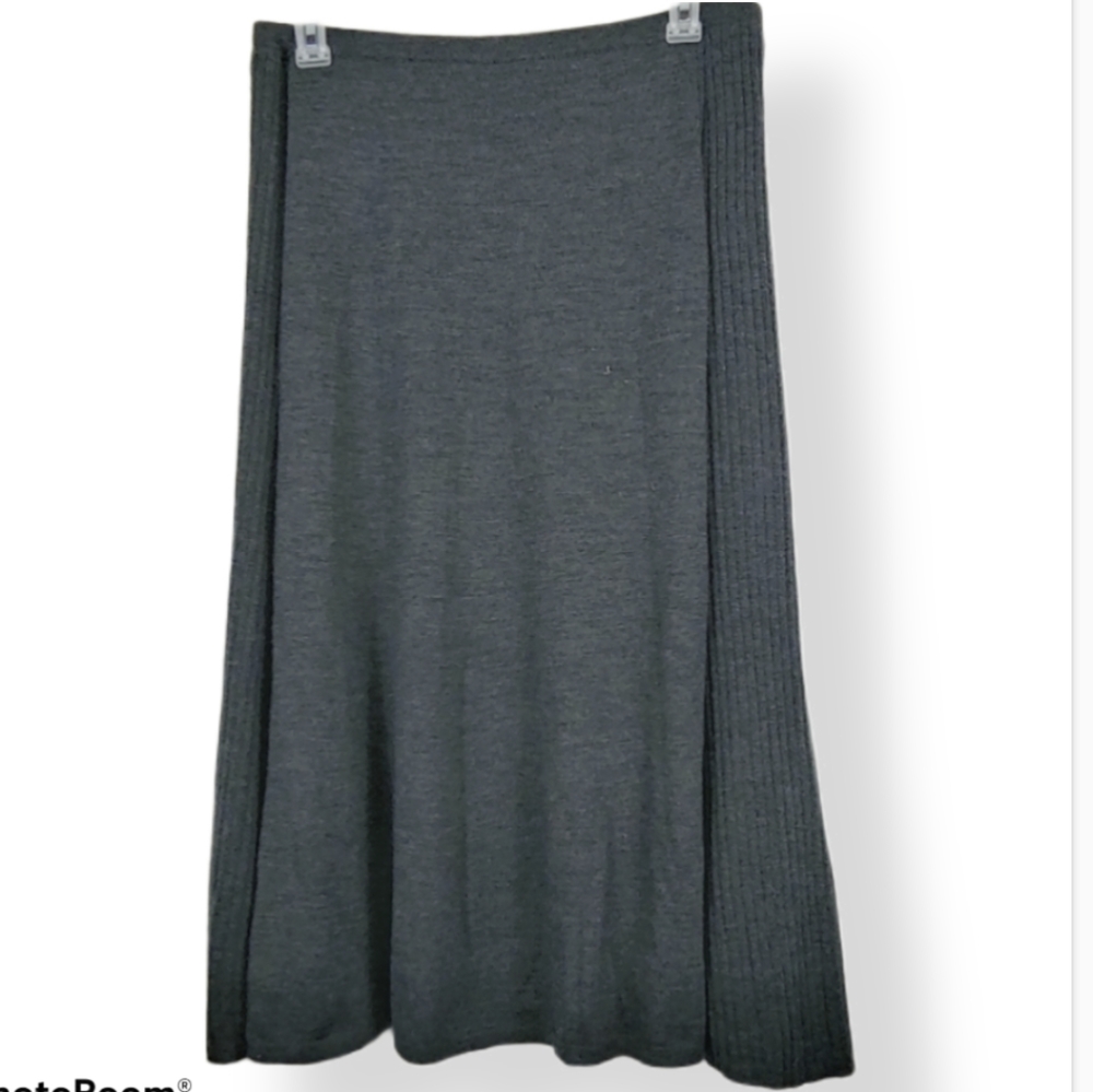 🔴SOLD🔴 Wool Women's Eileen Fisher Merino Wool Side Panel Skirt - Picture 4 of 13